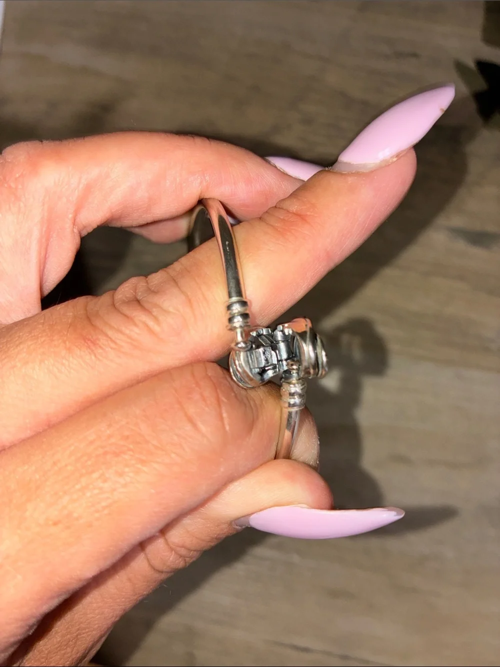 Pandora clasp Bangle Bracelet - Picture 3 of 4